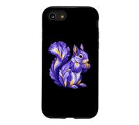 Iris Squirrel Flower Gardening Floral Case for iPhone SE (2020) / 7/8