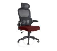 Iris Task Operator Black Mesh Back Bespoke Colour Seat Ginseng Chilli