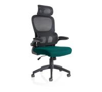 Iris Task Operator Black Mesh Back Bespoke Colour Seat Maringa Teal