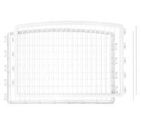 IRIS USA Dog Playpen Add-On Panels, 2-Panel 24" Pet Playpen, Puppy Playpen, Foldable, Customizable, White