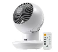 IRIS USA WOOZOO Air Circulator Fan with Remote, Oscillation, 3 Speeds, 52ft Max Air Distance, Adjustable Tilt, Quiet Motor, Small Fan for Bedroom, Office, Dorm, White