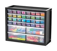 IRIS USA Screw Tool Organizer Small Parts Cabinet Chest, 36-Drawer Hardware Electronics Nuts Bolts Storage Drawers Organization Toolbox Garage Craft Business Teacher Beads Scrapbook Art Hobby - Black