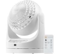 IRIS USA Whisper Quiet WOOZOO Small Oscillating Personal Fan with Remote Control, 12 inch, White (PCF-HE15R)