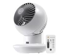 IRIS USA WOOZOO Air Circulator Fan with Remote, Oscillation, 3 Speeds, 52ft Max Air Distance, Adjustable Tilt, Quiet Motor, Small Fan for Bedroom, Office, Dorm, White