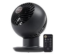 Iris USA WOOZOO Fan with Remote, Oscilllating Fan, Desk Fan, Table Air Circulator, Globe Fan, 5 Speed, 82ft Max Air Distance, 4h Timer, 90° Adjustable Tilt, Low Noise, Matte Black
