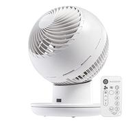 IRIS USA WOOZOO Oscillating Fan, Vortex Fan, DC Motor Quiet and Eco Friendly, 22 dB on Low, 6-in-1 Fan w/ Remote/ 8 Speed Settings, 82 ft Max Air Distance, Medium, White (594343)