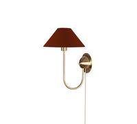 Iris Wall Lamp Burgundy