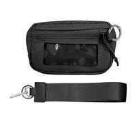 Iris Wallet 2nd Generation Wristlet Handbags, Wallet for Women, Waterproof Nylon Keychain Zipper Wallet, Credit Card Holder, Portable Wrist Wallet, black, 15.2 cm, Modern