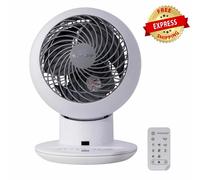 Iris Woozoo Air Circulator Fan Remote Control Quiet Oscillating 38W White Home