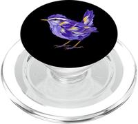 Iris Wren Bird Flower Gardening Floral PopSockets PopGrip for MagSafe