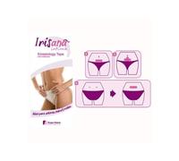 Irisana - Kinesiology Tape - Pack of 3 Self-Adhesive Tapes - Light Brown - Elastic, Water Resistant - Helps Relieve Menstrual Discomfort - Tourmaline