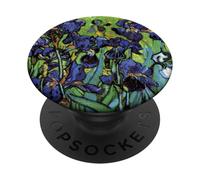 Irises by Vincent van Gogh, Flowers in a Garden PopSockets Adhesive PopGrip