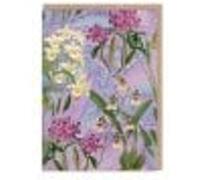 Irises On Lilac Greeting Card
