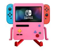 IRISFLY Stand for Nintendo Switch Accessories,Portable Dock Playstand for Nintendo Switch OLED Cute Case Decor (Pink)