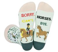 IRISGOD Womens Funny Socks Novelty Crazy Stocking Stuffers - Cute Gifts for Animal Lovers, Horse, One Size