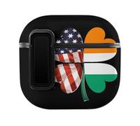 Irish A-mericans Flag Shamrock Case Compatible with AirPods 4 Hard Earphone Case Protective Cover
