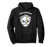 Irish American Celtic Pride Skull Heritage Design Pullover Hoodie