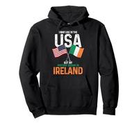 Irish American My History Began In Ireland Pride Vintage Pullover Hoodie