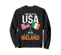 Irish American My History Began In Ireland Pride Vintage Sweatshirt