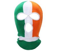 Irish Balaclava Ireland Flag for Men Women, Breathable Tri Colour Balaclava Irish Face Mask Ski Mask, Stretch Fit for Winter, Festivals & Urban Style, Green White Orange