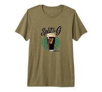 Irish Beer Split The G Shamrock Pint Premium T-Shirt