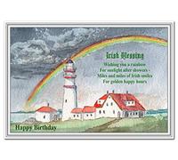 Irish Birthday Cards - Funny Humour Unusual Designs - Happy Wishes Greetings for Men Women & Kids - Special Ireland theme - Blank inside to write own message