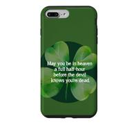 Irish Blessing Heaven Half Hour Before Devil Knows clover Case for iPhone 7 Plus/8 Plus
