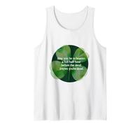 Irish Blessing Heaven Half Hour Before Devil Knows Clover Tank Top