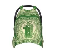 Irish Blessing St Patrick's Day Baby Car Seat Canopy Cover, Multi Use Breathable Nursing Breastfeeding Covers for Mom Soft Stroller Sun Shade Newborn Shower Gift