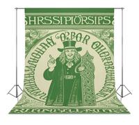 Irish Blessing St Patrick's Day Backdrop Background for Photography High Density Polyester Fabric Background Banner Seamless Photo Booth Prop Backdrop 56"x98" for Birthday Party Decor Photoshoot Banne