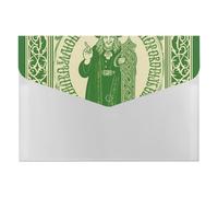 Irish Blessing St Patrick's Day Expanding File Folder 6 Pockets Accordion File Organizer Portable Letter A4 Size Folders with Snap Closure for Document Paper Receipt Office Supplies