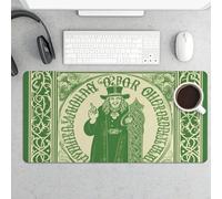 Irish Blessing St Patrick's Day Gaming Mouse Pad 12x24 Inch Desk Pad Protector Waterproof Non-Slip Rubber Base Keyboard Mat Extra Large Desktop Mat for Office Home Computer Laptop Table Accessory