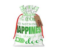Irish Blessing St Patrick'S Day Hemp Bundle Gift Bag,Christmas Bags Holiday Wrapping Bag For Christmas Party