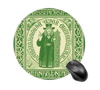 Irish Blessing St Patrick's Day Mouse Pad with Non-Slip Rubber Base,Small Round Mousepad 7.8" Diameter,Mouse Mat for Computers, Laptop, Gaming, Office & Home