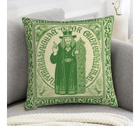 Irish Blessing St Patrick's Day Throw Pillow Cover 18x18in Comfort Ultra Soft Microfiber Pillow Cases Farmhouse Decorative Pillow Cases with Hidden Zipper for Sofa Couch Bed Standard Queen Size