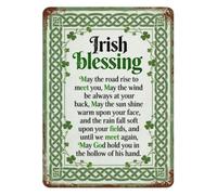 Irish Blessing Verse Metal Sign 12x8 Inch