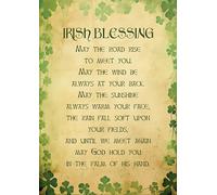Irish blessing wall art. Size A4 art print