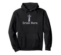Irish Born Celtic Cross Pullover Hoodie