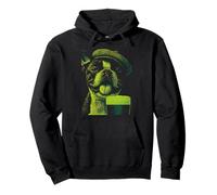 Irish Boston Terrier and Beer Drinking Humor St Patricks Day Pullover Hoodie