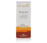 Irish Botanica Throat Coat Spray - 30ml | Soothing Herbal Blend with Marshmallow, Sage, Liquorice & Fenugreek | Sore Throat Relief | Vegan | Alcohol-Free | Travel Size