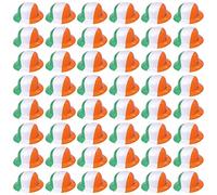Irish Bowler Hat - Pack Of 6 - Classic Plastic Bowler Hat with Irish Flag - Fancy Dress Accessory for St. Patrick’s Day, Ireland, Green Party, Parades, Festivals, and Sporting Events