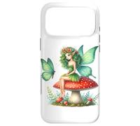 Irish Butterfly Fairy on Red Mushroom March Holiday Floral Case for iPhone 17 Pro Max