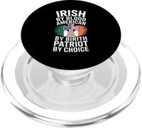 Irish by Blood American by Birth Patriot Funny Saying PopSockets PopGrip for MagSafe