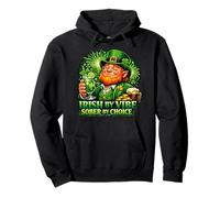 Irish By Vibe Sober By Choice St. Patrick's Day Leprechaun Pullover Hoodie