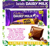 IRISH CADBURY CHOCOLATE DAIRY MILK MINI EGGS BARS 54g Present Gift☘️Cheapest☘️
