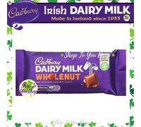 IRISH CADBURY CHOCOLATE DAIRY MILK WHOLENUT BAR 55g Present Gift☘️Cheapest☘️