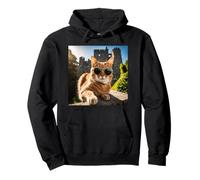 Irish Cat At Blarney Castle Pullover Hoodie