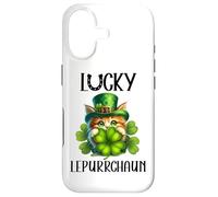 Irish Cat St Patricks Funny Catricks Feline Lucky Shenanigan Case for iPhone 17