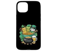 Irish Cats In Ramen Noodle Japanese Anime St Patricks Day Case for iPhone 15 Plus