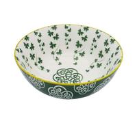 Irish Celtic Bowl With Trellis Shamrock Design 14cm